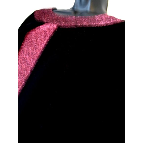 Women’s Law brand Metallic Pink/Black Size 3X, Dress with Sheer attached overlay - Picture 2 of 9